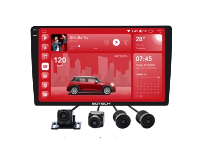 Màn hình Android ô tô liền camera 360 Gotech GT2K MAX 360 [8GB/128GB + Camera 360]