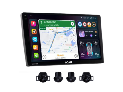 Màn hình Android ô tô liền cam 360 Elliview S5 Premium [6GB/128GB+CAM 360]