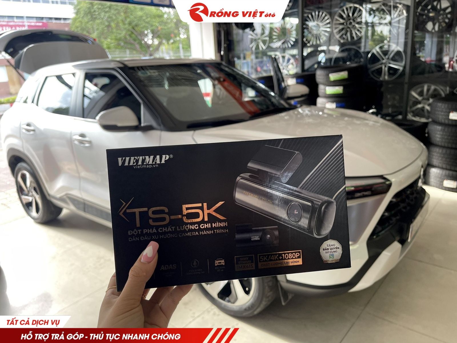 Lắp đặt Camera hành trình Vietmap TS-5K tại Rồng Việt Ô Tô