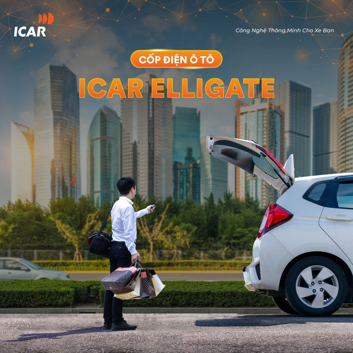 Nâng cấp cốp điện Icar Elligate tại Rồng Việt Ô Tô